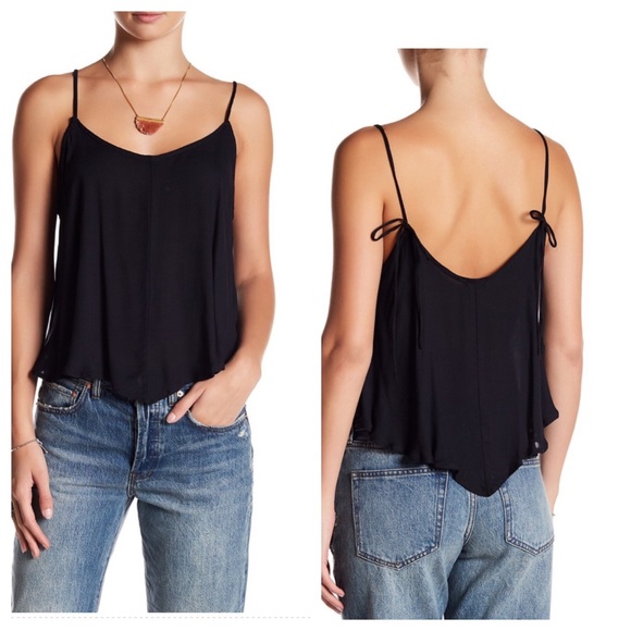 Free People Tops - Free People Crossroads Cami Black Tank Top NWT